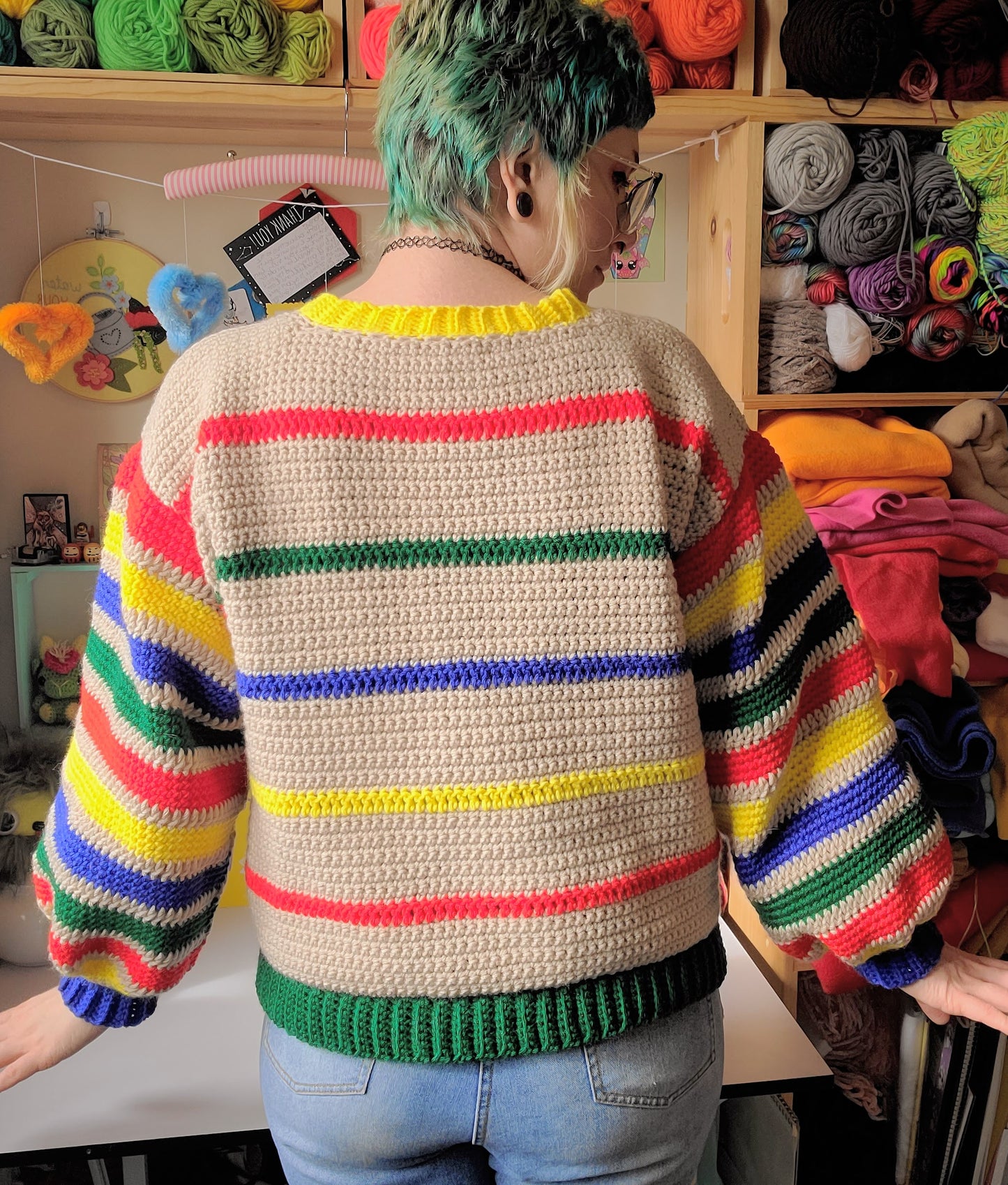 Crayon Box Hearts Sweater